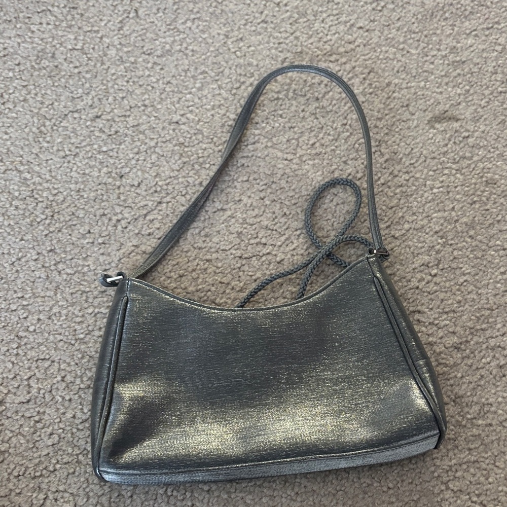 Silver Women's Shoulder Bag